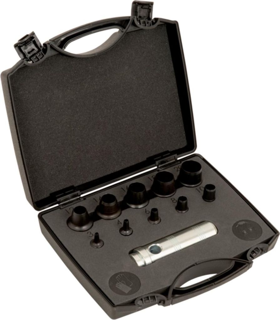 Bahco Wechselbarer Lochstanzen-Satz 3-20 mm - 11-tlg. im Kunststoffkoffer