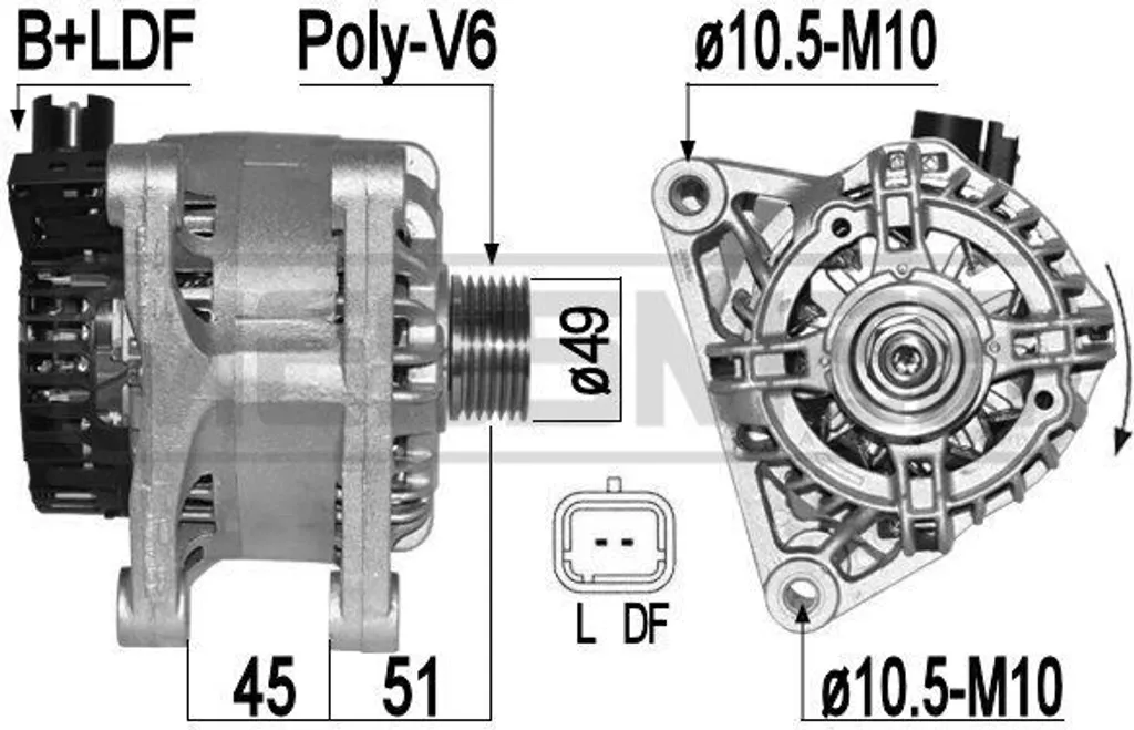 Alternateur 209438A contre les pannes de batterie Peugeot et Citroën