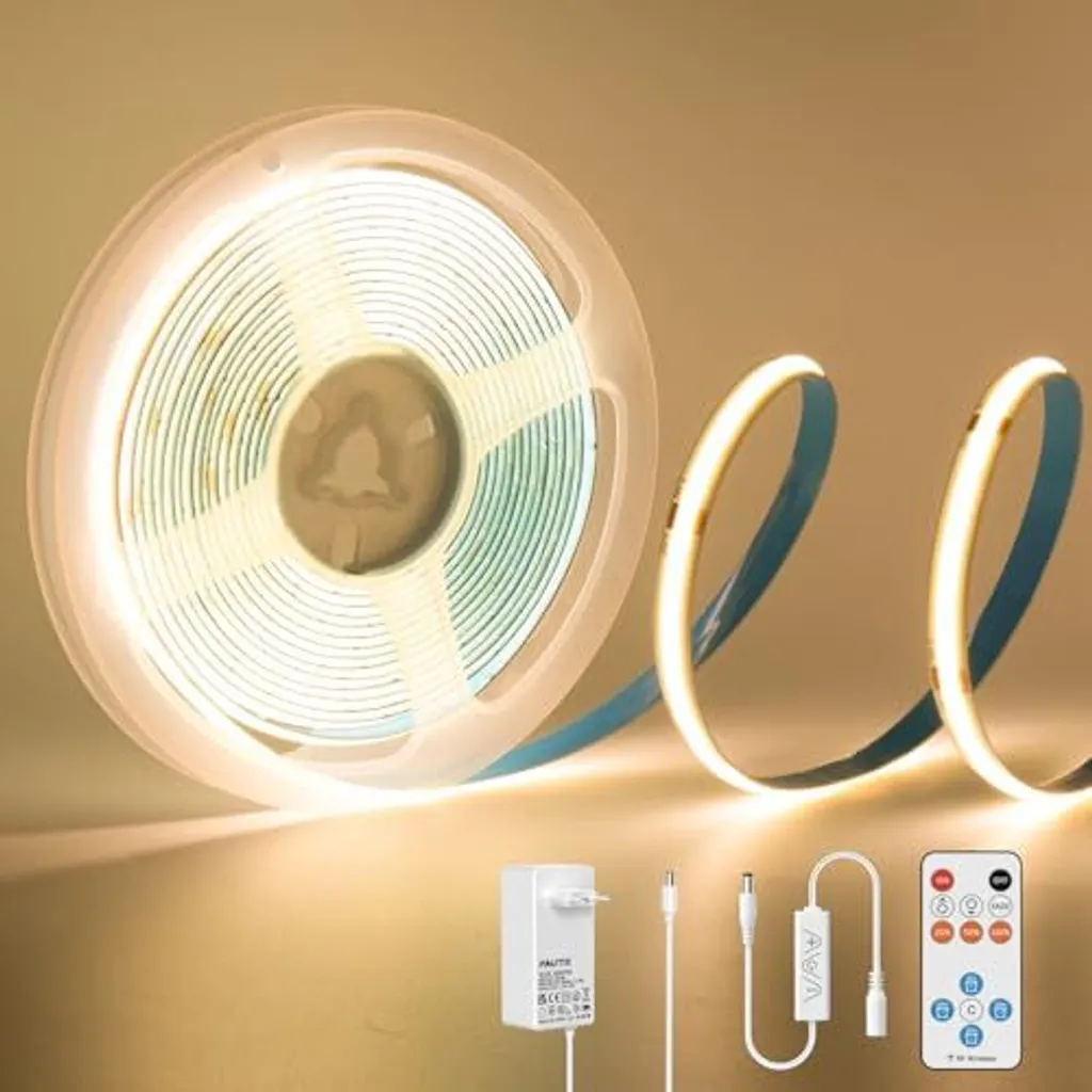 Pautix COB LED Strip 3m 24V 480LED/m - Kit Professionale CRI 85+