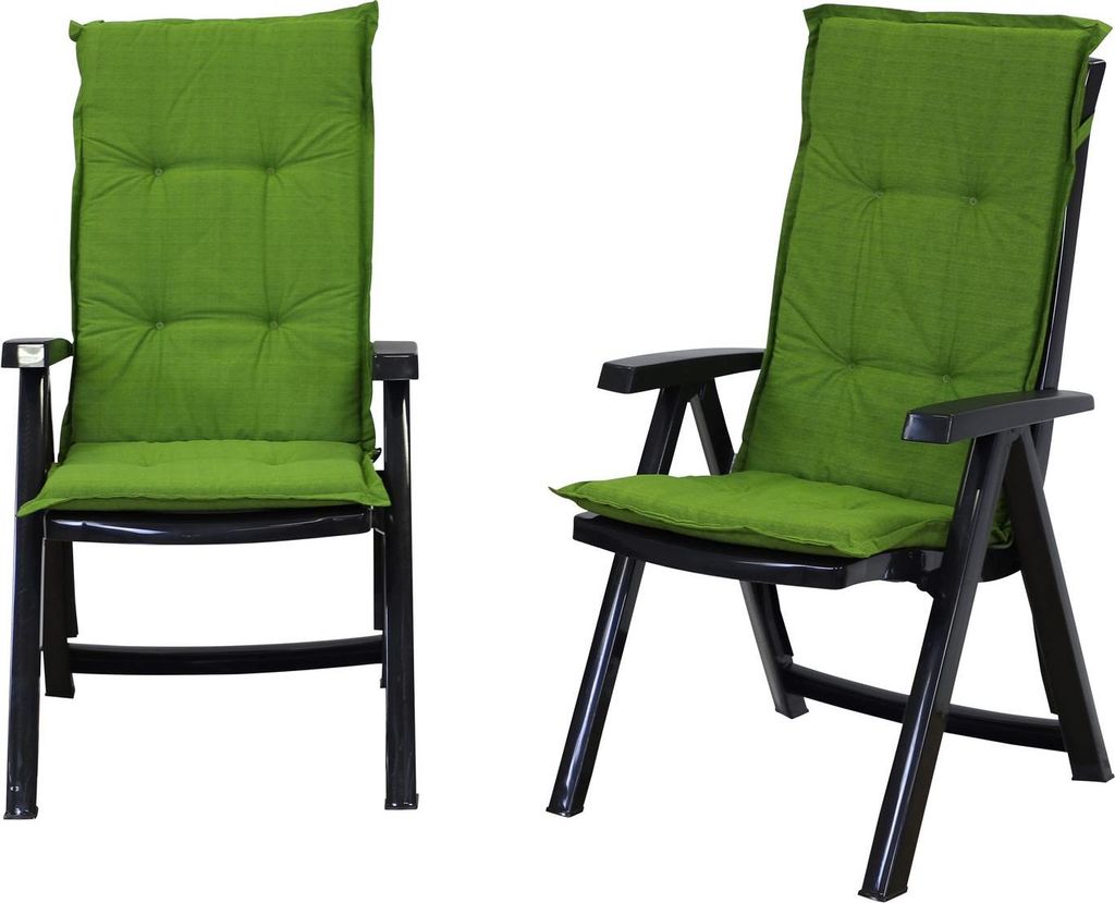 Shaf Milano 2er Pack Klappstuhl | Anthrazit | Mit Polster | Wetterfest | für Garten und Terrasse | Klappsessel