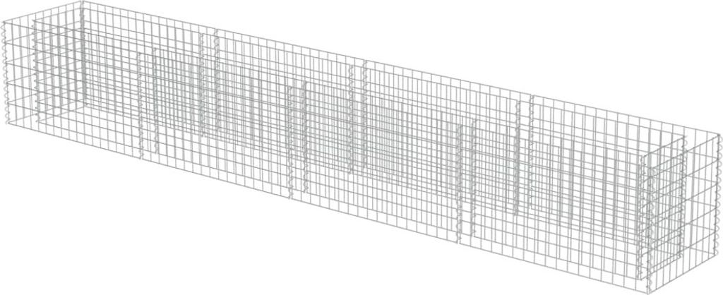 Podwyższona Donica Gabionowa, Galwanizowana Stal, 360X50X50 Zdjęcie produktu 