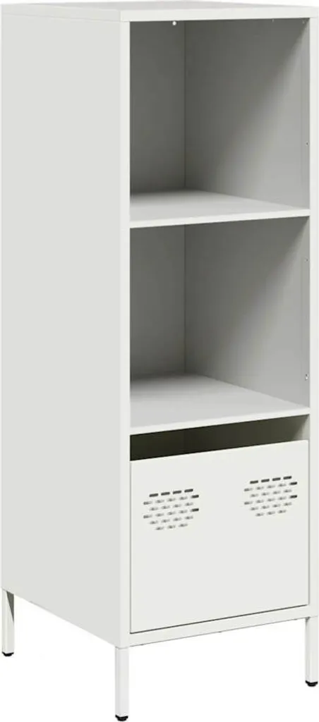 Organizza con SYFAX™: Credenza in Acciaio Bianco per Spazi Stretti