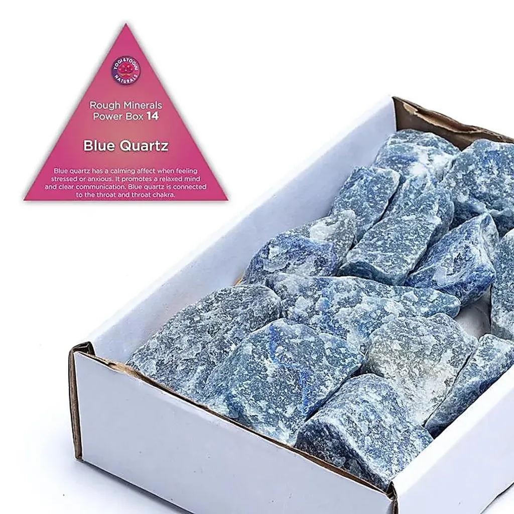 Réduire le Stress avec le Quartz Bleu Power Box 14 - Pierre Naturelle