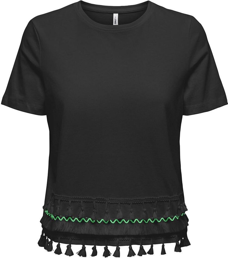 Only Filippa Life Kurzarm-t-shirt Schwarz S Frau Schwarz S