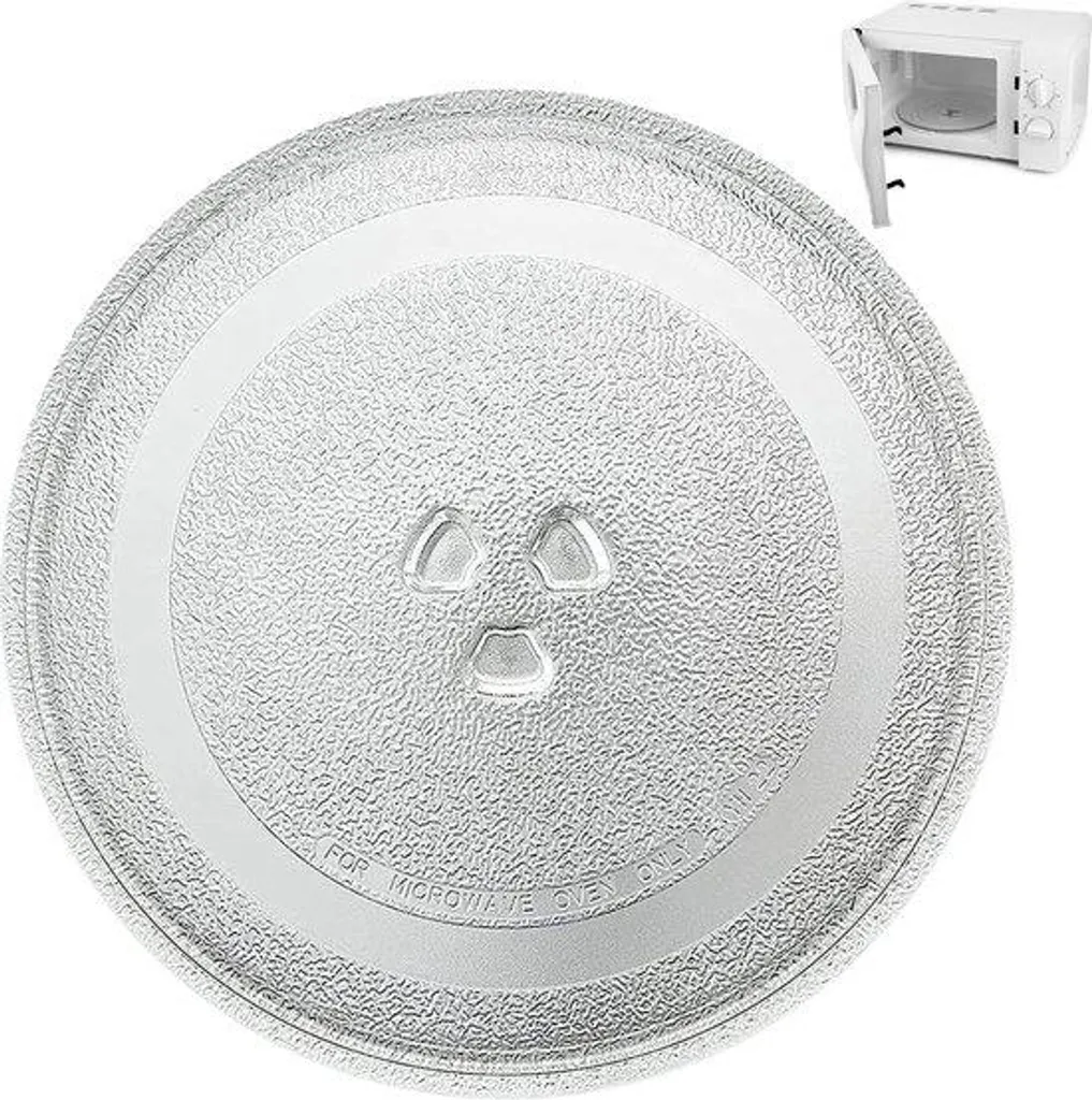 Plaque de verre renforcé 24,5 cm, plateau de rechange micro-ondes