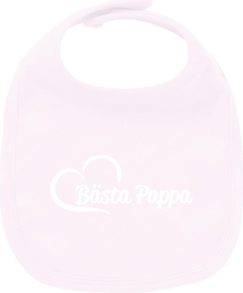 Huuraa Unisex Babylatz Bästa Pappa Hjärta Geschenk Babypink Baumwolle Bästa Pappa Mitbringsel