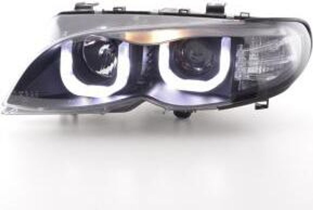 Scheinwerfer Angel Eyes BMW 3er E46 Limo/Touring Bj. 02-05 schwarz