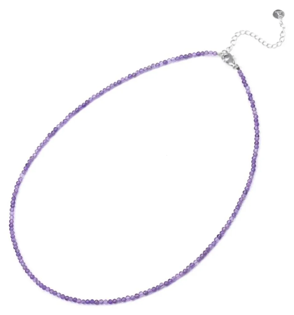 Collier de pierres améthyste pour femme : Un bijou minéral authentique