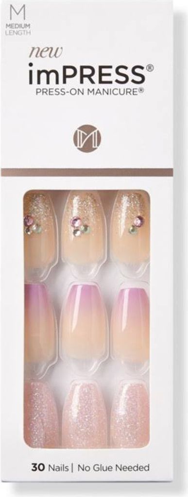 Kiss ImPRESS zelfklevende nagels, model IMM17C, 30 stuks Productafbeelding 