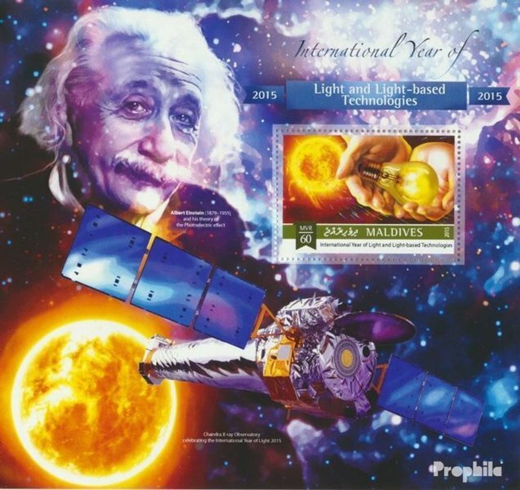 Briefmarken Malediven 2015 Mi Block 864 (kompl. Ausg.) postfrisch Lichtbasierte Technologien