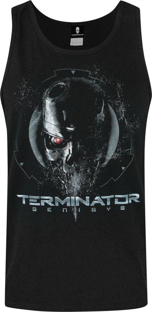 Terminator Herren Genisys Endoskeleton Tank Top NS4046 (2XL) (Schwarz)