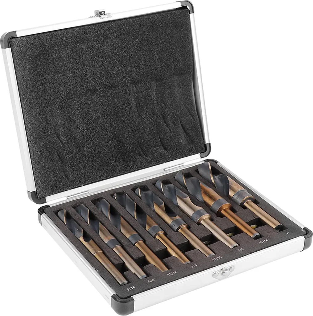 Forets hélicoïdaux HSS queue 1/2 pouce 14-25mm avec coffret aluminium