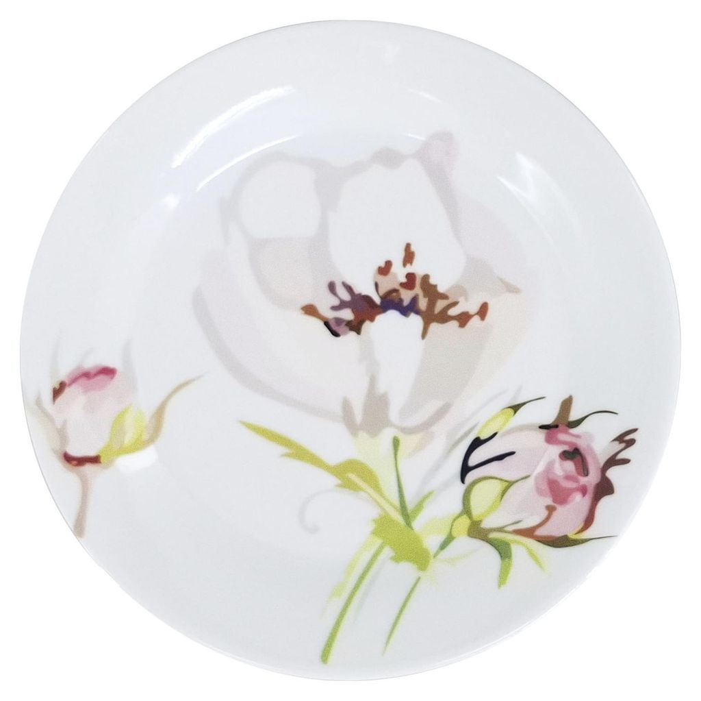 Dezertní porcelánový talíř Ronda Poetica, ø 19 cm, květinový motiv, by inspire
