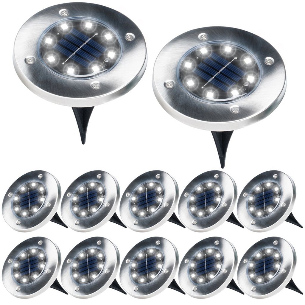 12x Lampada da giardino solare Lampada da terra LED con Immagine del prodotto 