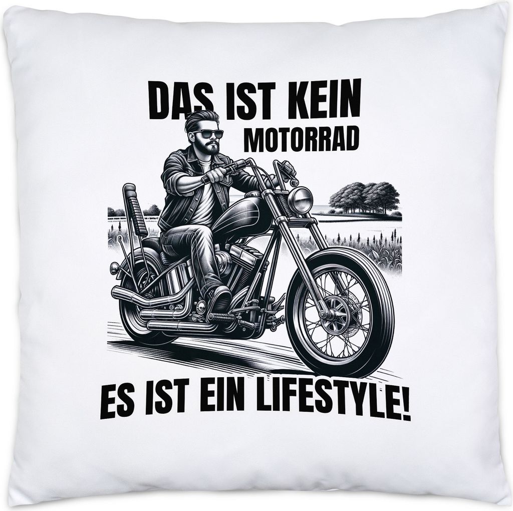 Das ist kein Motorrad das ist ein Lifestyle Motorradfahrer Kissen Inkl. Füllung - Biker Lebensstil