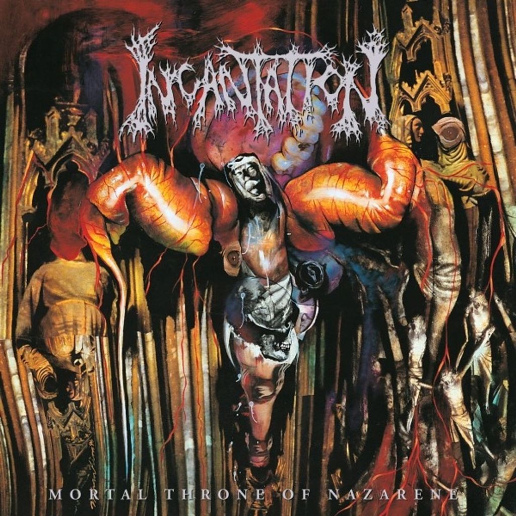 Incantation: Incantation: Mortal Throne Of Nazarene (Reissue) (Blood Red Vinyl) - - (LP / M)