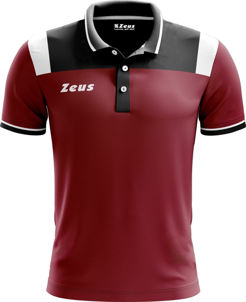 3XL|Zeus Vesuvio Herren Polo-Shirt dunkelrot