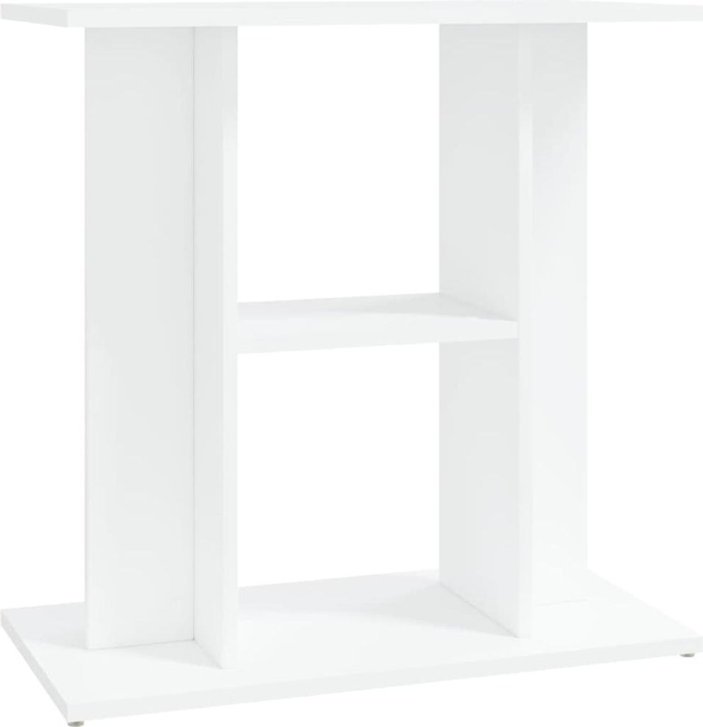 vidaXL Aquariumständer Weiß 60x30x60 cm Holzwerkstoff