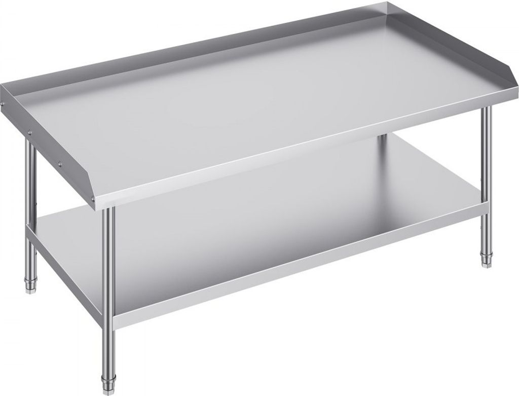 Edelstahl-Arbeitstisch - Lebensmittel-Vorbereitungstisch 762x1524x660 mm - Robuste Küchenausstattung für Gastronomie - Ideal für Restaurants und...