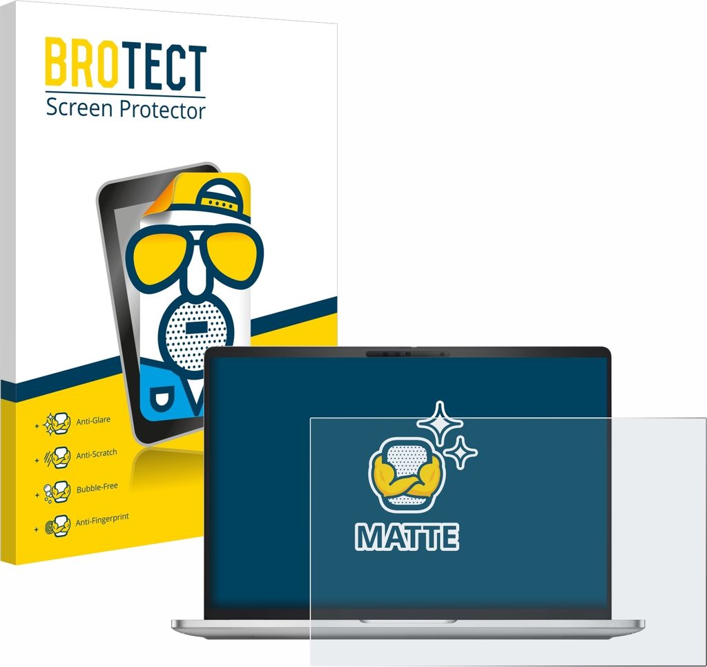 BROTECT Schutzfolie für Dell Pro 16 Plus PB16250 Displayschutz Displayschutzfolie Folie Matt Entspiegelungsfolie