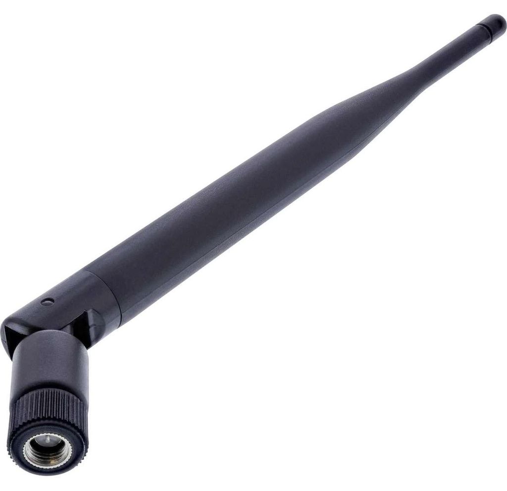 InLine® 40800A WLAN Gummi Antenne für AP und Router SMA Produktbild 