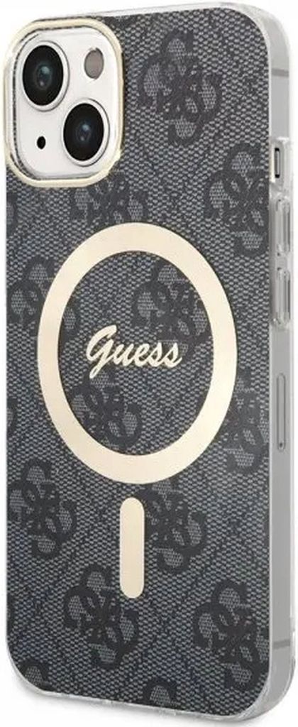 Guess 4G MagSafe Hülle für iPhone 14 Schwarz Handyhülle