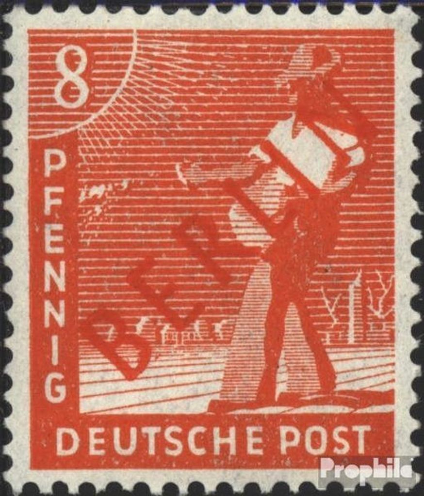 Briefmarken Berlin (West) 1949 Mi 23 postfrisch Rotaufdruck