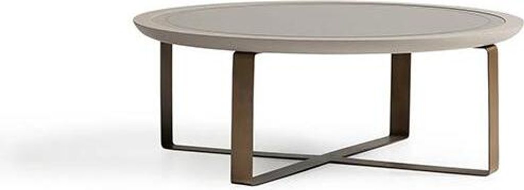 Couchtisch Modern Beistelltisch Kaffeetisch Sofatisch Beige Metall