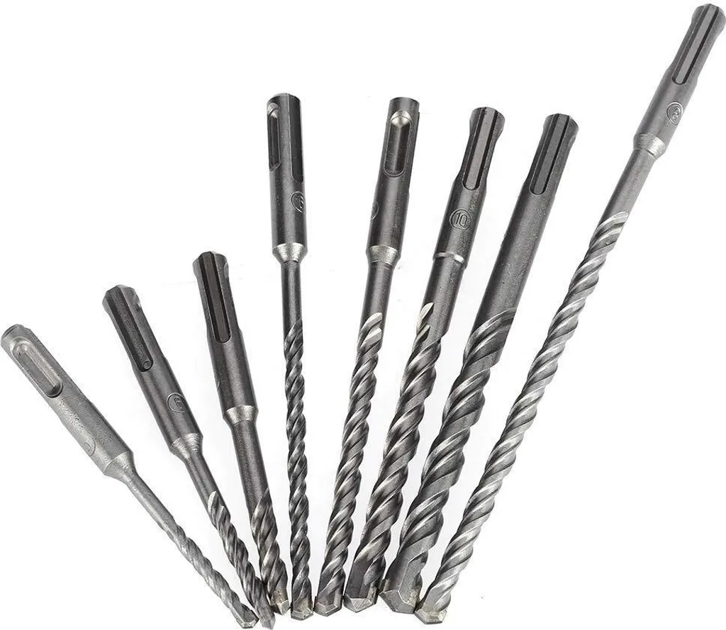 Kit Punte SDS PLUS 160mm Calcestruzzo e Muratura - 7 Pezzi Ø4-10mm