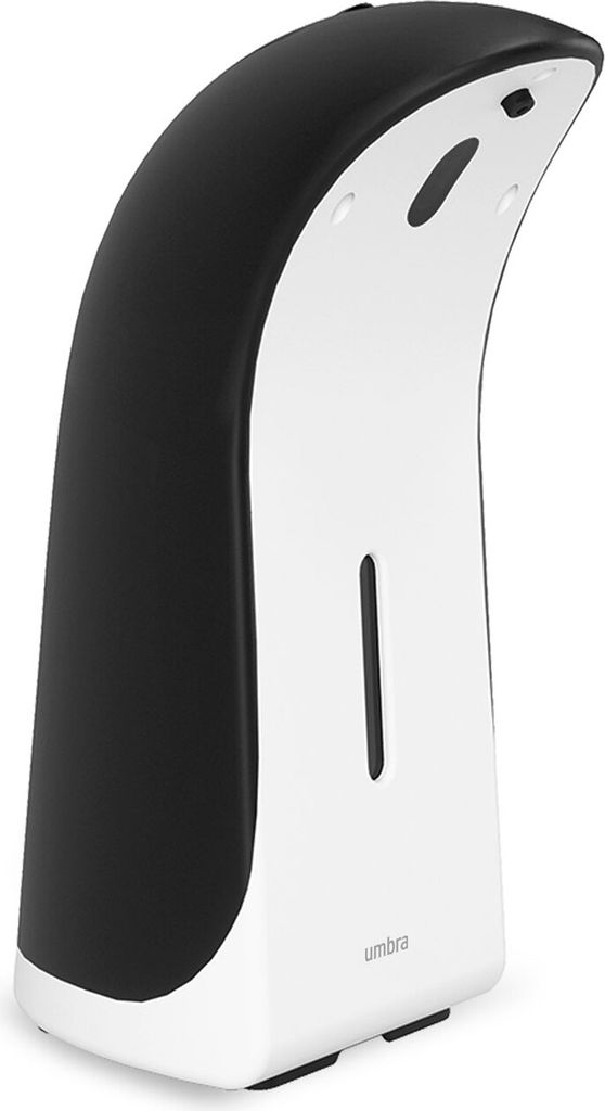 Umbra Seifenspender Emperor, automatischer berührungsloser Spender, Spülmittel-Spender, Kunststoff, Schwarz-Weiß, 355 ml, 1016999-050