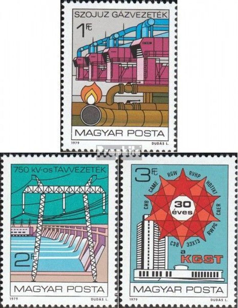 Briefmarken Ungarn 1979 Mi 3351A-3353A (kompl.Ausg.) postfrisch COMECON