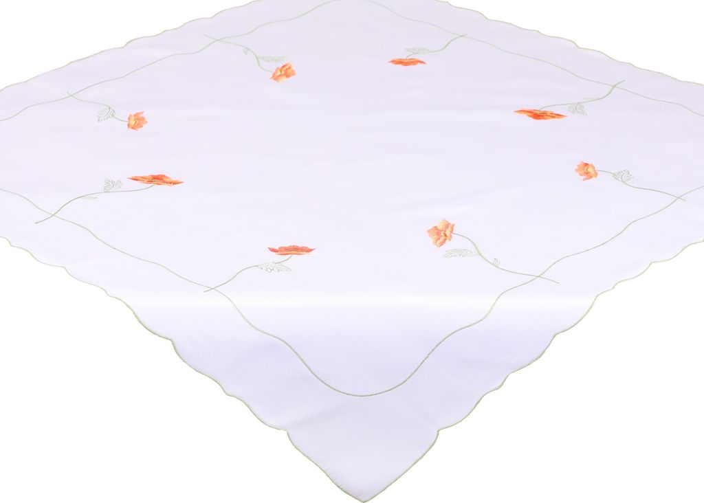 Betz Tischdecke Mitteldecke Stickerei mit Blumenmotiv Größe Produktbild 