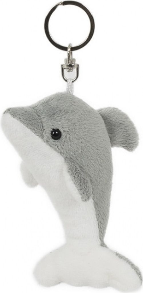 Schlüsselanhänger Delfin, grau, 13 cm, Meerestier Produktbild 