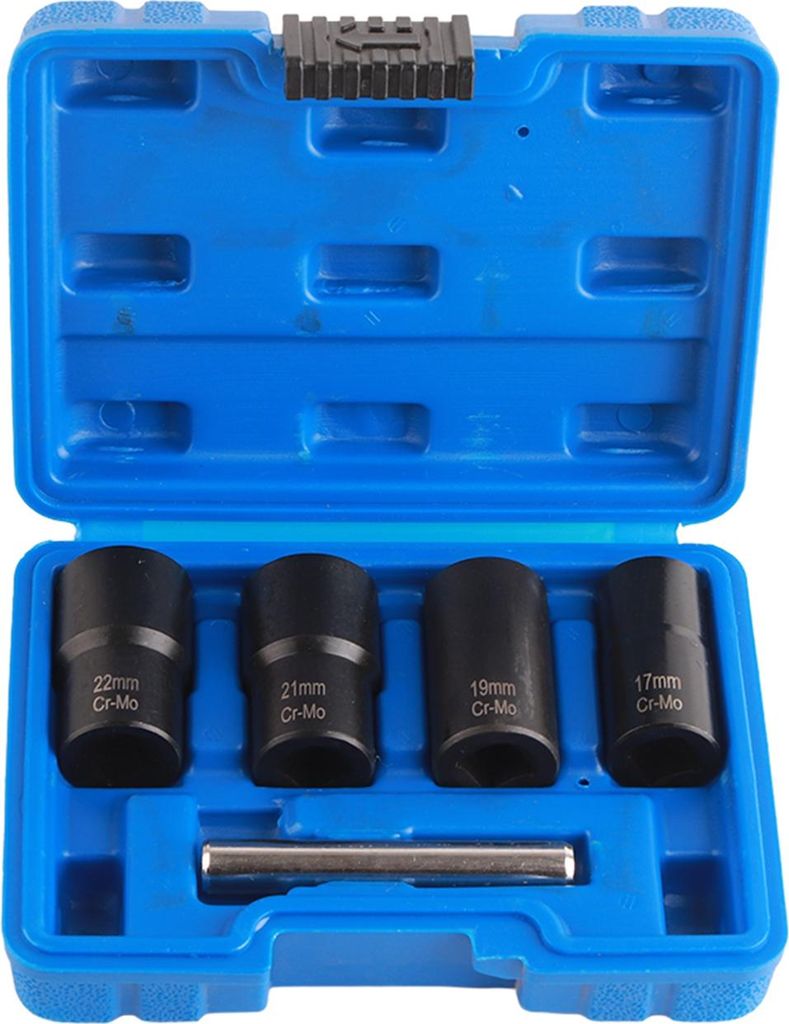 5pcs/set beschädigte Mutter Lock Remover 1/2in Drive Größe Twist Socket Straight Bar Set