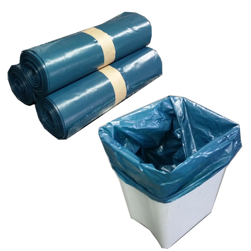 100 blaue Müllsäcke LDPE 120 l 110 cm x 70 cm Müllbeutel Abfallsäcke Mülltüten 