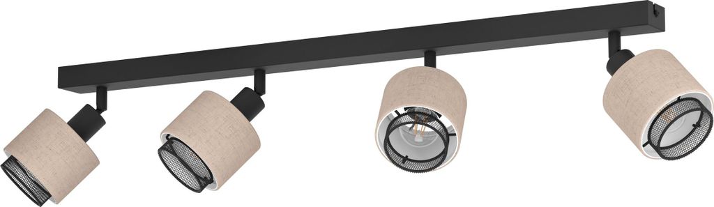 ROSLEY Spot - L75 x B9 x H18,5 cm - schwarz - 4X40W exkl. - IP20