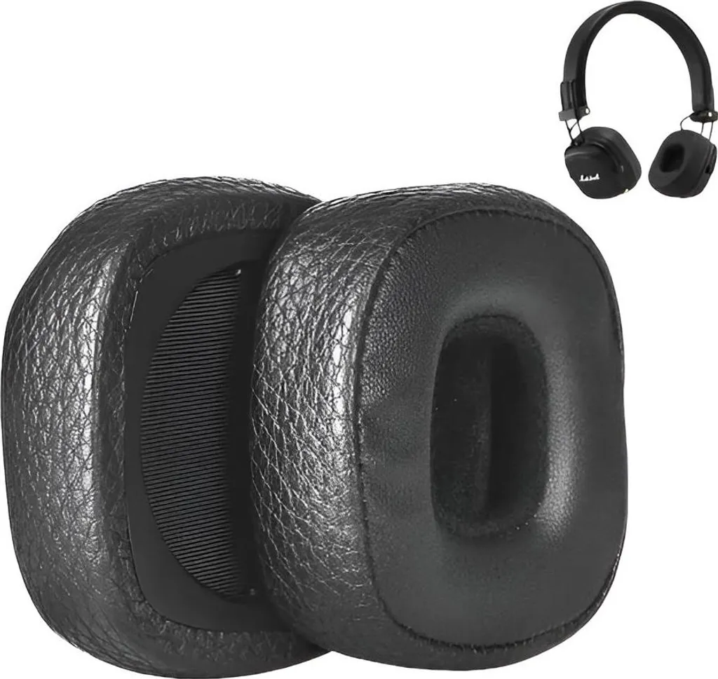 Cuscinetti Marshall Major III Ricambio - Pelle Proteica Nera Morbida