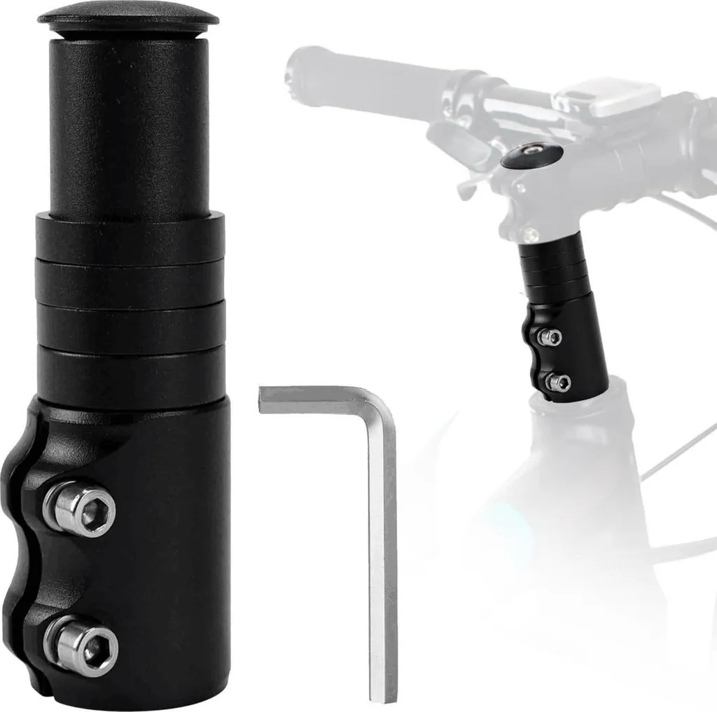 Réhausse de guidon vélo robuste en aluminium pour VTT et E-bike léger