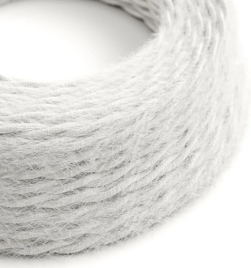 Câble électrique blanc discret pour cacher les fils apparents 3 fils 50m