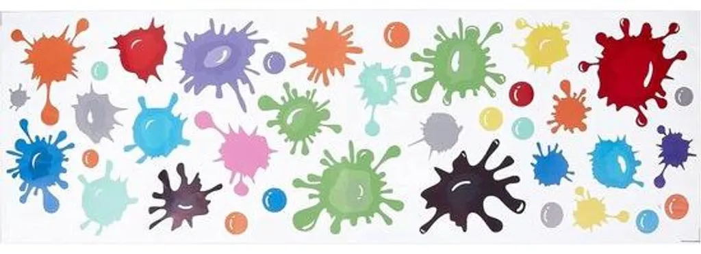 Décoration murale multicolore PVC lavable pour murs et surfaces lisses