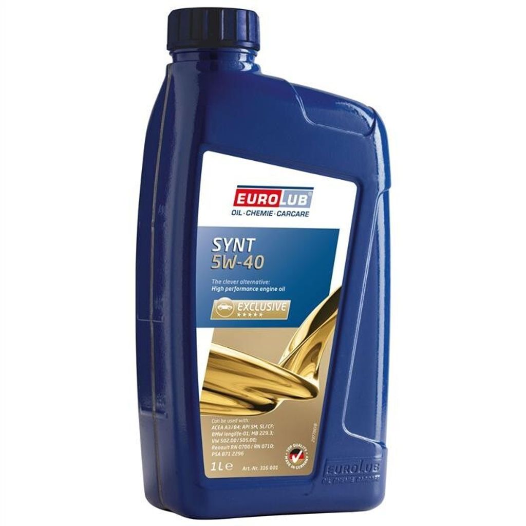 1 Liter EUROLUB 5W-40 SYNT BMW Longlife-01, Fiat Produktbild 