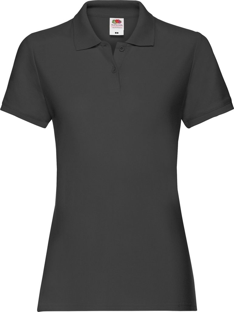 Fruit of the Loom - "Premium" Poloshirt für Damen RW8418 (M) (Schwarz)