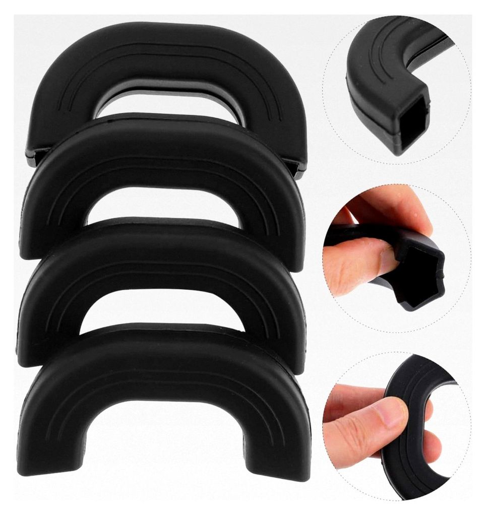 4 Stück Silikon Topfgriffschutz Hitzebeständig Rutschfest Für Töpfe Und Pfannen 3,07 X 1,50 X 0,67 Zoll