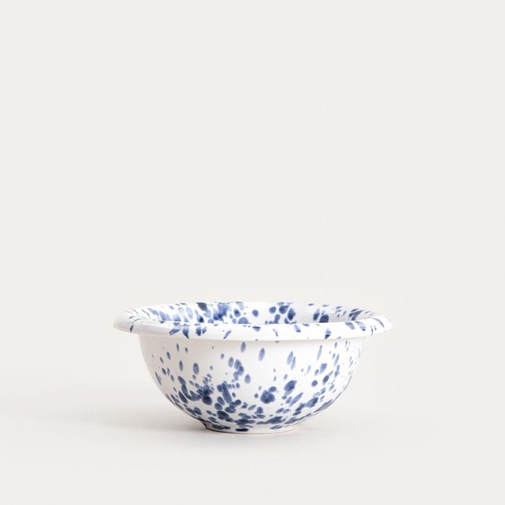 HOMLA WILORA gepunktete Schale navy blau 18x7 cm Produktbild 