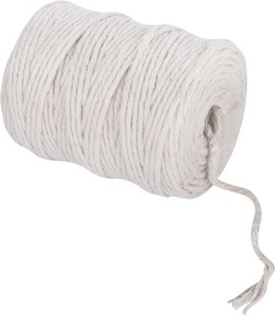 Jutegarn weiß 6-fach Ø 6 mm 120 m