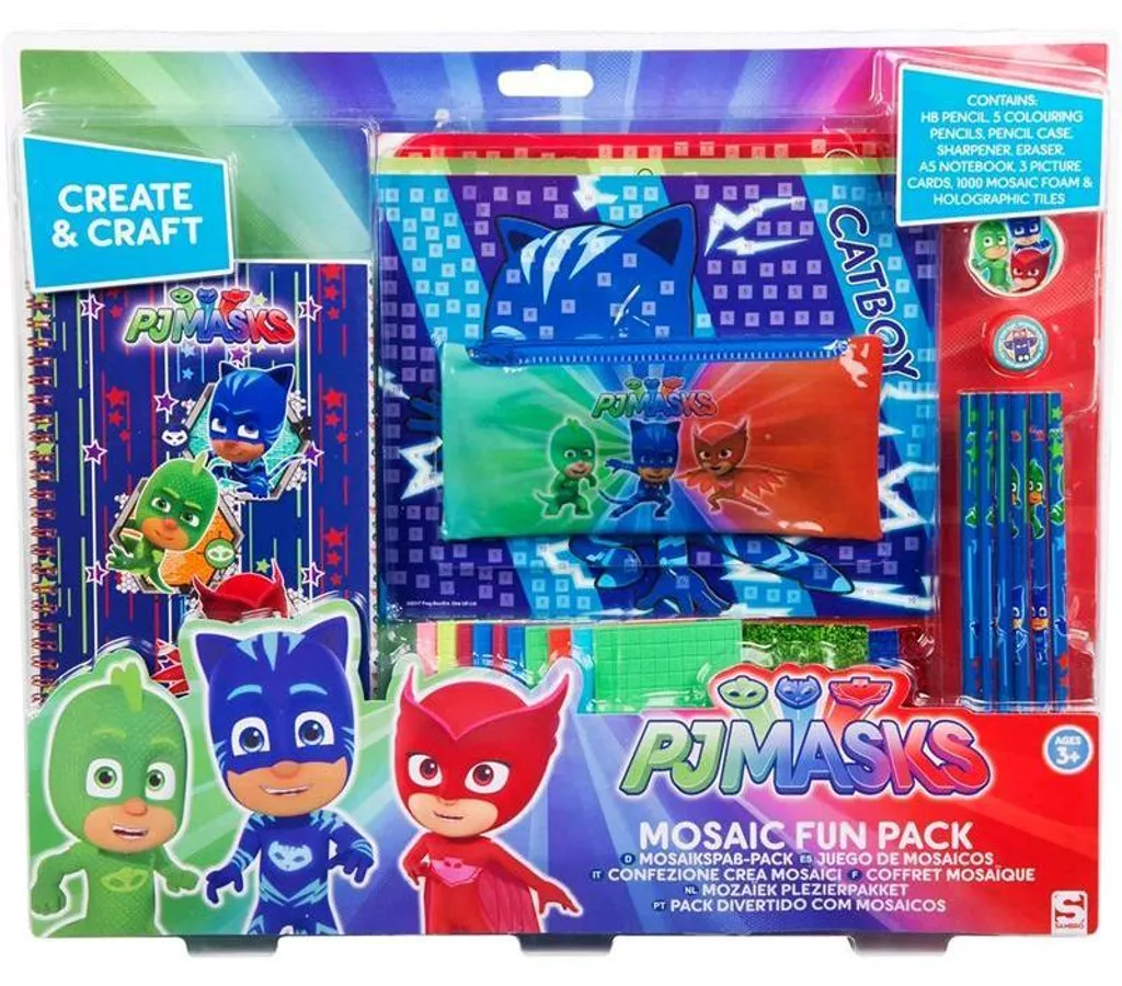 Activité anniversaire enfant masques de pyjama mosaïque paquet 15 pièces