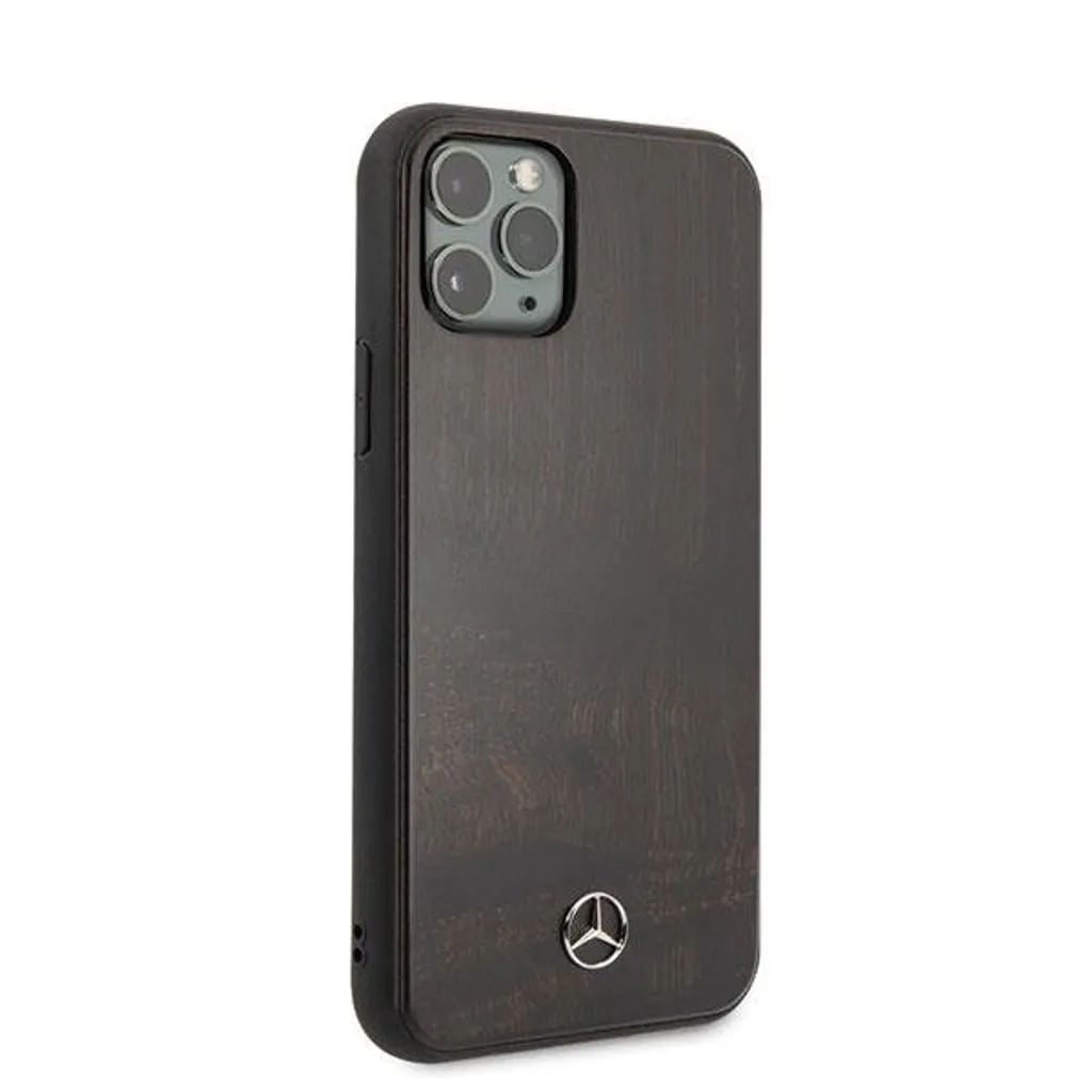 Cover iPhone 11 Pro Max Mercedes Wood Line | Palissandro Marrone - 5