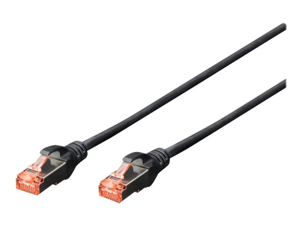 Digitus DK-1644050-BL10 Cat 6 S/FTP 5m Nero - Pack 10 Cavi Patch Professionali