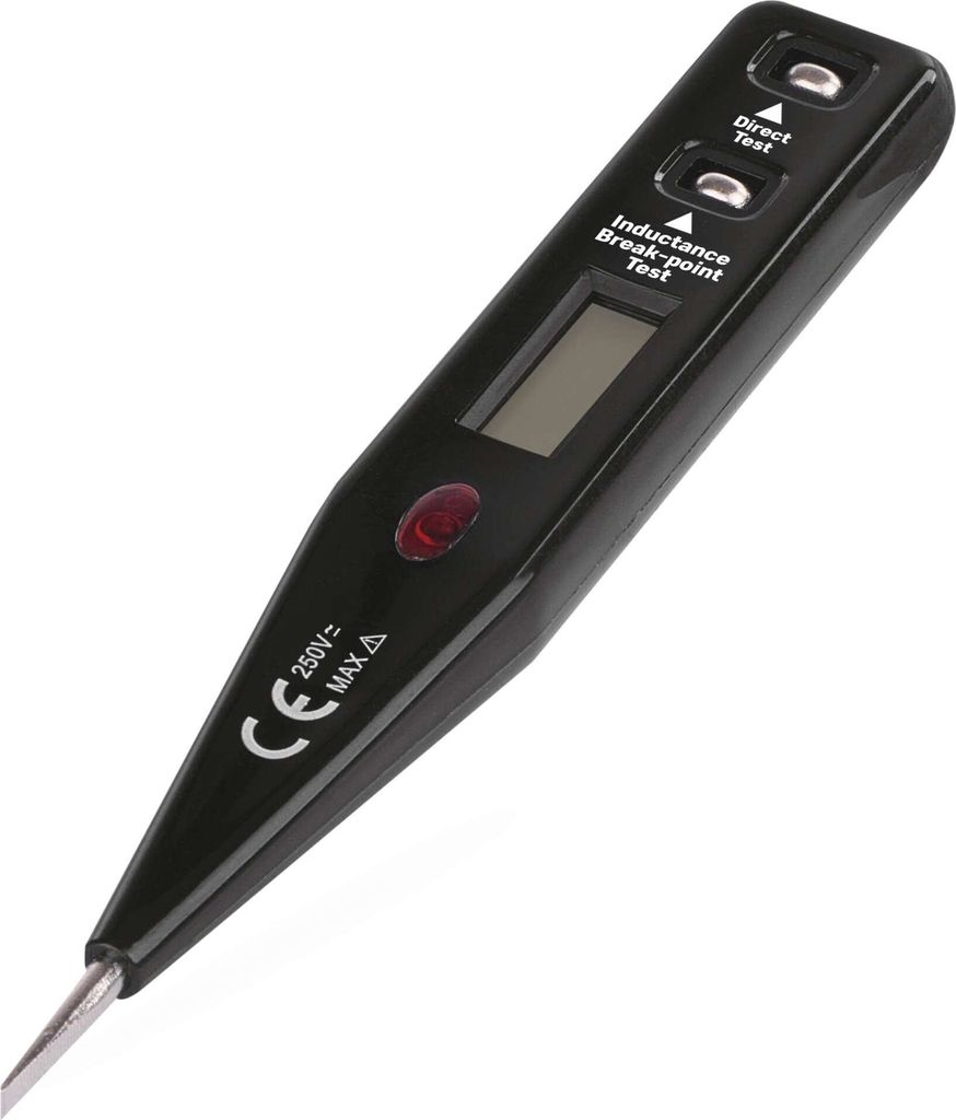 EMOS berührungsloser Spannungsprüfer und Schraubendreher 2-in-1 mit Phasentest, AC/DC, Display + optische Signalisierung, batterielos, schwarz, M...