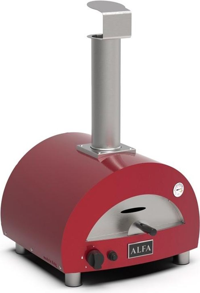 Alfa Forni Linea Moderno Portable Pizzaofen Antique Red